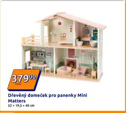 Action Dřevěný domeček pro panenky Mini Matters nabídka