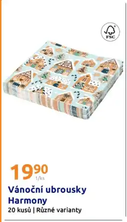 Action Vánoční ubrousky Harmony nabídka