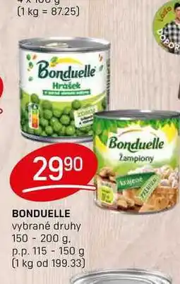 Flop BONDUELLE vybrané druhy 150-200 g. p.p. 115 - 150 g nabídka