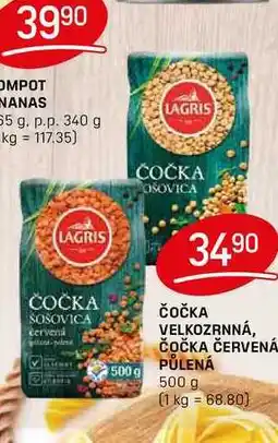 Flop ČOČKA VELKOZRNNÁ, ČOČKA ČERVENÁ PŮLENÁ 500 g nabídka