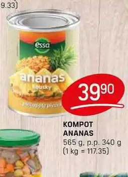 Flop KOMPOT ANANAS 565 g. p.p. 340 g nabídka