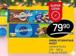 Flop ORION STUDENTSKÁ PEČEŤ vybrané druhy 225 - 260 g nabídka