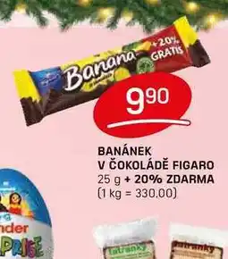 Flop BANÁNEK V ČOKOLÁDĚ FIGARO 25 g nabídka
