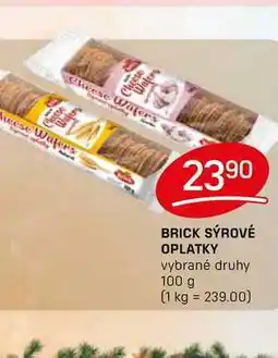 Flop BRICK SÝROVÉ OPLATKY vybrané druhy 100 g nabídka