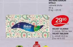 Flop VELVET CLASSIC 2-vrstvé, 150 ks, box nabídka