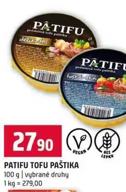 Terno PATIFU TOFU PAŠTIKA 100 g vybrané druhy nabídka