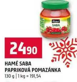 Terno HAMÉ SABA PAPRIKOVÁ POMAZÁNKA 130 g nabídka
