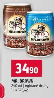 Terno MR. BROWN 240 ml vybrané druhy nabídka