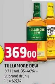 Terno TULLAMORE DEW 0,7l vol. 35-40% vybrané druhy nabídka
