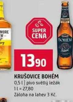 Terno KRUŠOVICE BOHÉM 0,5l pivo světlý ležák nabídka