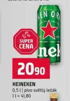Terno HEINEKEN 0,5 l pivo světlý ležák nabídka
