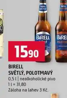 Terno BIRELL SVĚTLÝ, POLOTMAVÝ 0,5l nealkoholické pivo nabídka