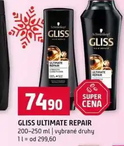 Terno GLISS ULTIMATE REPAIR 200-250 ml vybrané druhy nabídka