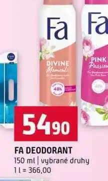 Terno FA DEODORANT 150 ml vybrané druhy nabídka