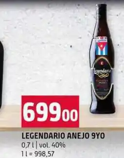 Terno LEGENDARIO ANEJO 9YO 0,7l vol. 40% nabídka
