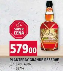 Terno PLANTERAY GRANDE RÉSERVE 0,7l vol. 40% nabídka