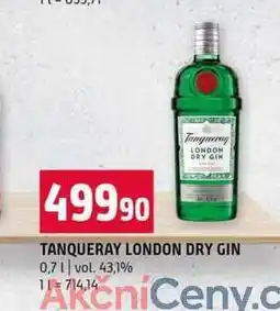 Terno TANQUERAY LONDON DRY GIN 0,7l vol. 43,1% nabídka