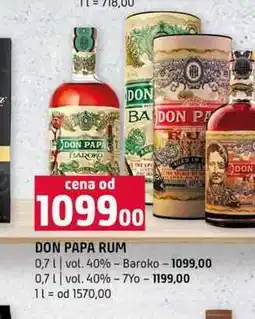 Terno DON PAPA RUM 0,7l vol. 40% Baroko 0,7l vol. 40%-7Yo nabídka