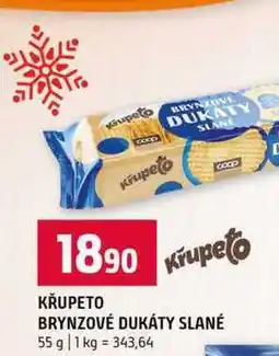 Terno KŘUPETO BRYNZOVÉ DUKÁTY SLANÉ 55 g nabídka