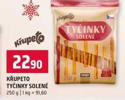Terno KŘUPETO TYČINKY SOLENÉ 250 g nabídka