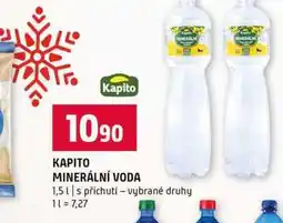 Terno KAPITO MINERÁLNÍ VODA 1,5l s příchutí vybrané druhy nabídka