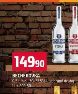 Terno BECHEROVKA 0,5l vol. 30-37.5% vybrané druhy nabídka