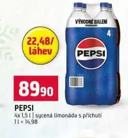 Terno PEPSI 4x 1,5l sycená limonáda s příchutí nabídka