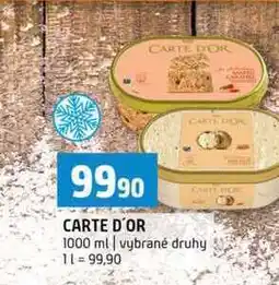 Terno CARTE D'OR 1000 ml vybrané druhy nabídka