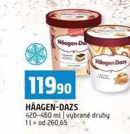 Terno Häagen-Dazs 420-460 ml vybrané druhy nabídka