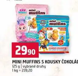 Terno MINI MUFFINS S KOUSKY ČOKOLÁD 125 g vybrané druhy nabídka