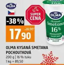 Terno OLMA KYSANÁ SMETANA POCHOUTKOVÁ 200 g 16% tuku nabídka