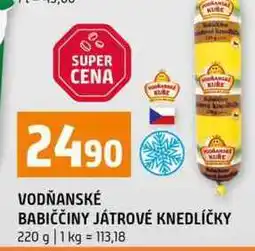 Terno VODŇANSKÉ BABIČČINY JÁTROVÉ KNEDLÍČKY 220 g nabídka