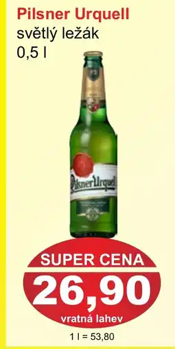PLUS JIP Pilsner Urquell světlý ležák nabídka