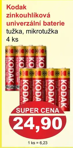 PLUS JIP Kodak zinkouhlíková univerzální baterie nabídka