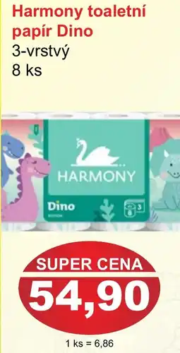PLUS JIP Harmony toaletní papír Dino nabídka