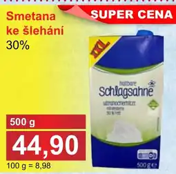 PLUS JIP Smetana ke šlehání 30% nabídka
