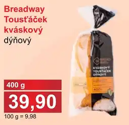 PLUS JIP Breadway Tousťáček kváskový dýňový nabídka