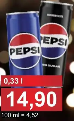 PLUS JIP Pepsi, Pepsi Zero sugar, Mirinda pomeranč nabídka