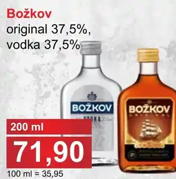 PLUS JIP Božkov original 37,5%, vodka 37,5% nabídka