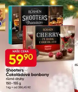 Hruška Shooters Čokoládové bonbony nabídka