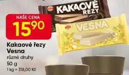 Hruška Kakaové řezy, Vesna nabídka