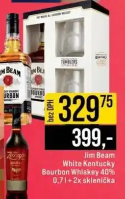Jip Jim Beam White Kentucky Bourbon Whiskey 40% nabídka