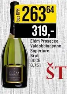 Jip Elém Prosecco Valdobbiadenne Superiore Brut nabídka