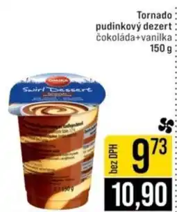 Jip Tornado pudinkový dezert čokoláda+vanilka nabídka