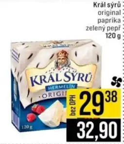 Jip Král sýrů original: paprika zelený pepř nabídka