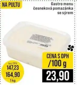 Jip Gastro menu česneková pomazánka se sýrem nabídka
