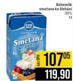 Jip Bohemilk smetana ke šlehání 30% nabídka