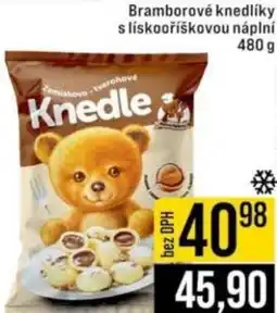 Jip Bramborové knedlíky slískooříškovou náplní nabídka