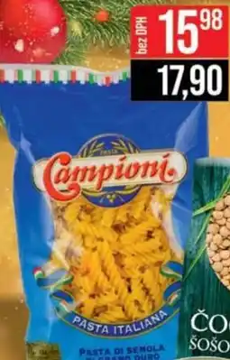 Jip Campioni semolinové těstoviny nabídka