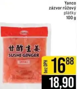 Jip Yanco zázvor růžový plátky nabídka